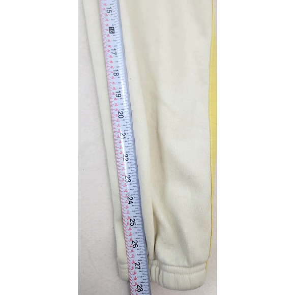 Aviator Nation 5 Stripe Sweatpants XS Vintage White Rainbow Jogger Made in USA - Picture 9 of 9